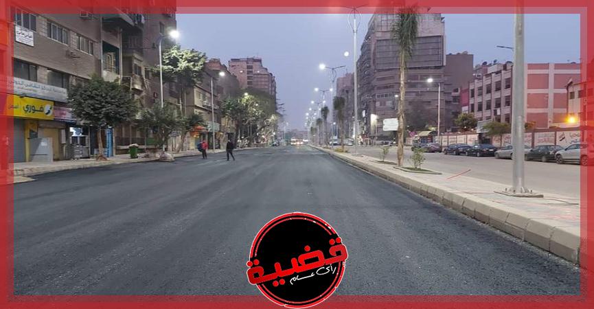 رصف الطريق الرابط بين شارع التحرير والدقي
