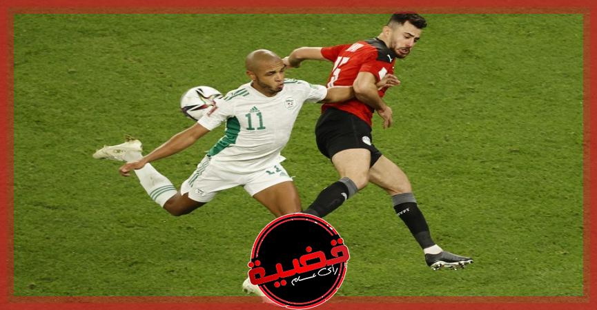 لاعبي مصر-الجزائر