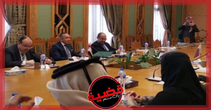 انعقاد الاجتماع الأول للفرق المصرية القطرية المعنية بالشئون الإقليمية