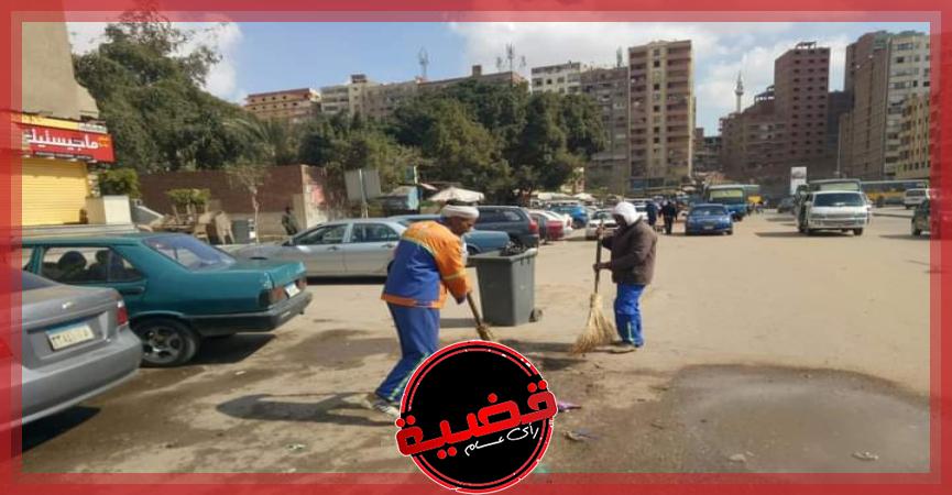 رئيس حي شرق مدينة نصر يتابع جهود رفع كافة الإشغالات والتعديات الموجودة بالطريق العام