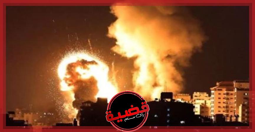"وسائل إعلام عبرى": تظهر اللقطات الأولى للقصف الإسرائيلي على قطاع غزة