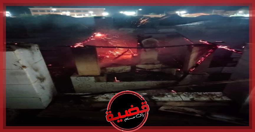 إشتعال حريق بجبانة داخل بجبانات ابو عوف بـ”بورسعيد الجديده”