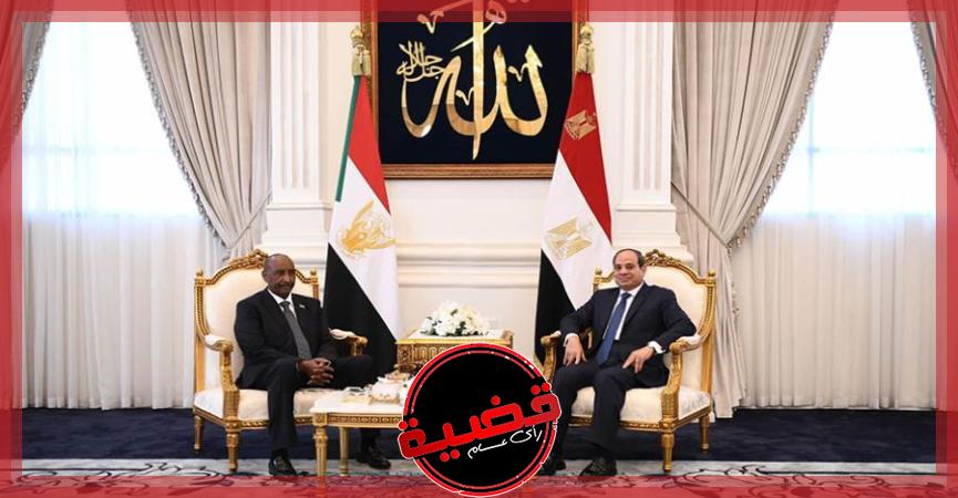 السيسي ورئيس المجلس السيادة السوداني