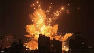 شهيدان جراء قصف الاحتلال منطقة البرهان في حي الزيتون بمدينة غزة